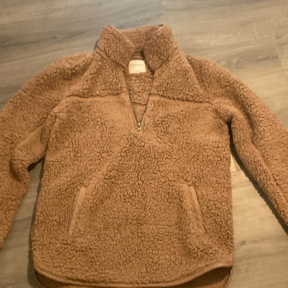 Abercrombie & Fitch Cozy Brown Sherpa